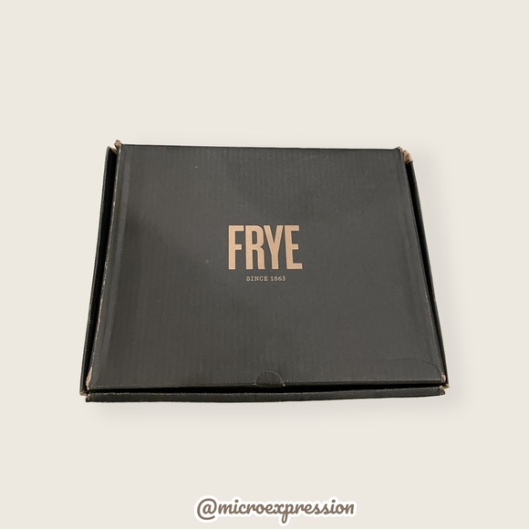 Frye Vicky Engineer Moto Brown Real Leather Belted Vintage Mid Calf Ankle Boot - Picture 16 of 16